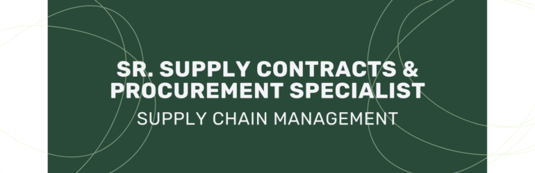 Sr. Supply Contracts & Procurement Specialist